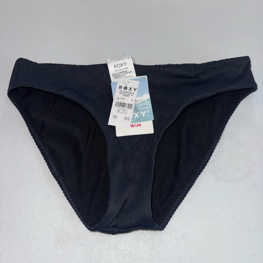 Roxy Women's black Bikini Bottom